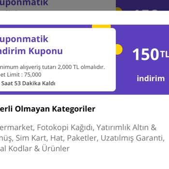 N11 Kuponlarının Alışveriş Tutarına Uygun Tanımlanmaması