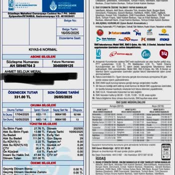 Su Faturasında Hatalı Okuma Nedeniyle Anormal Yükseklik Ve Mağduriyet