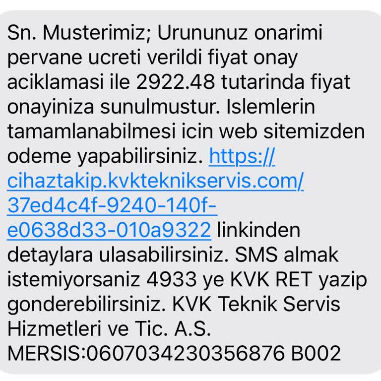 Garanti Kapsamında Yüksek Pervane Değişim Ücreti Şoku