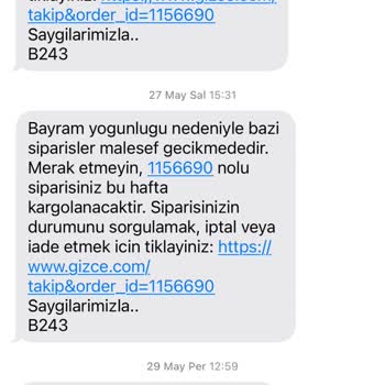 Gizce Sipariş Teslim Edilmedi, İletişim Sağlanamıyor Ve Mağduriyet Devam Ediyor