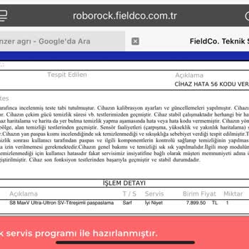 Roborock S8 Max V Ultra Servisinde Eksik Ve Yanlış Tamir Deneyimi