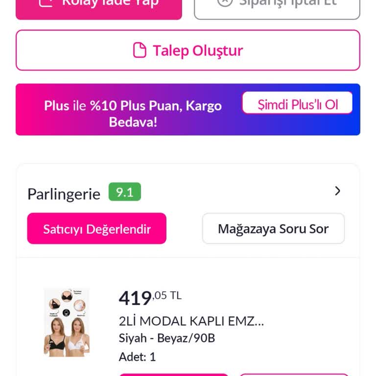 Yanlış Beden Gönderimi Ve İade Sürecinde İletişim Sorunu