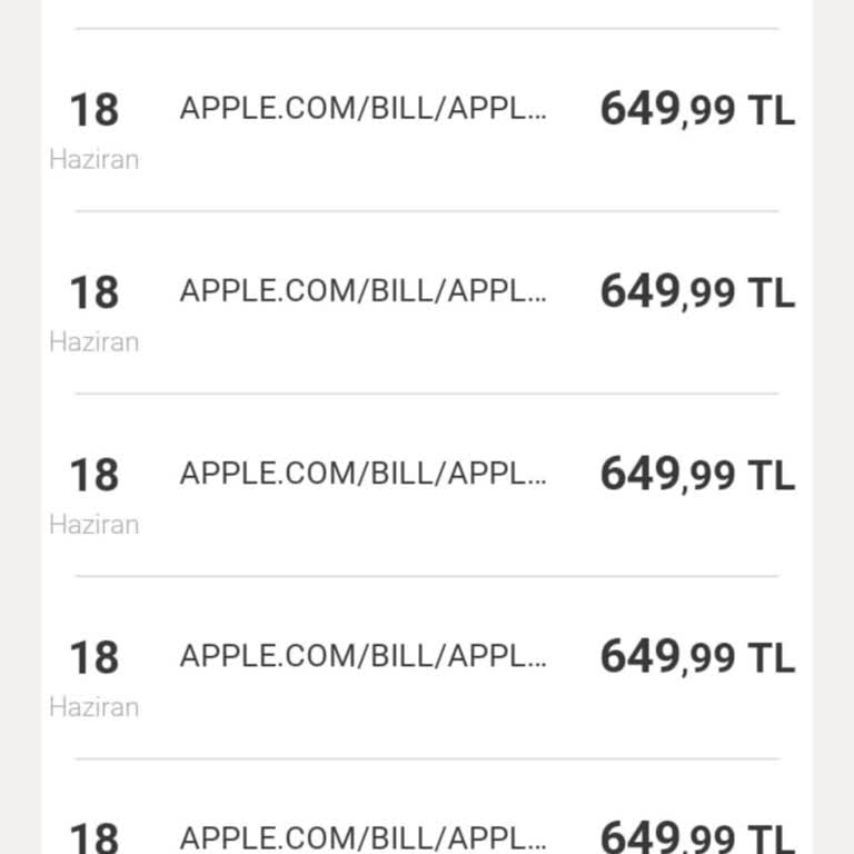 Apple.com/Bill İznim Olmadan Kartımdan Para Çekti Paramı Geri İstiyorum