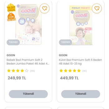 Eskişehir'de Goon Premium Soft Bebek Bezi Bulamıyorum, Mağduriyet Yaşıyorum