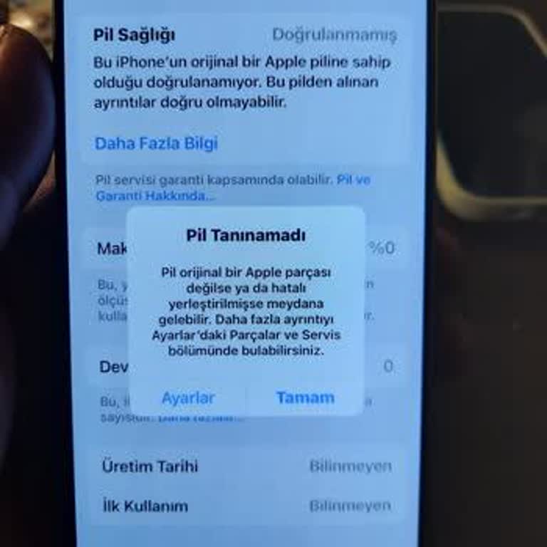 Yenilenmiş Telefonumda Pil Ve Açılma Sorunu: Orijinal Parça Endişesi