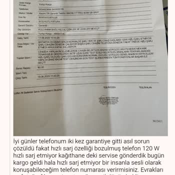 Garanti Sonrası Devam Eden Şarj Sorunu Ve İlgisizlik