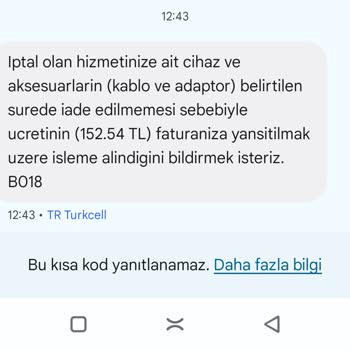 Teslim Edilen Modem İçin Hatalı Teslim Edilmedi Uyarısı Ve Mağduriyet