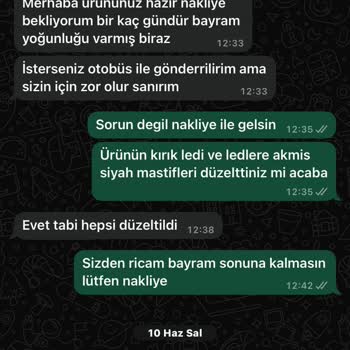Sipariş Sonrası Hasarlı Ürün Ve İletişim Sorunu