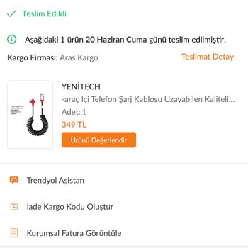 Aras Kargo Alanya Şubesi Siparişimi Teslim Etmedi