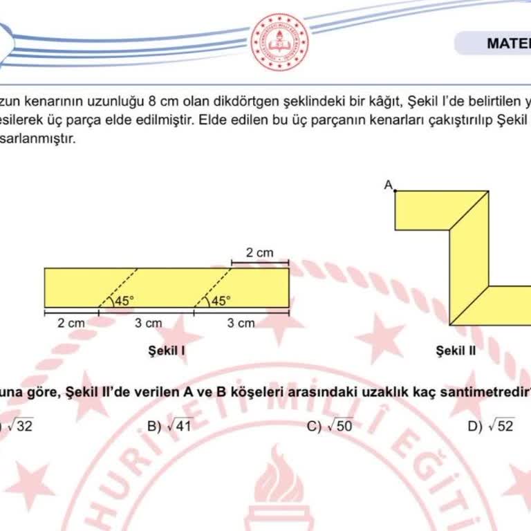 LGS25 Sorusunda Tüm Şıklar Doğru Olduğu İçin İptal Edilmeli