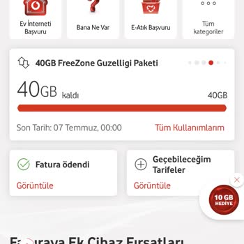 Vodafone FreeZone Hediyesi Kullanılamıyor, Mağduriyet Devam Ediyor