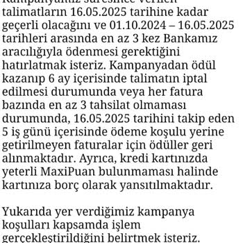 MaxiPuan İptaliyle Haksız Borç Yansıtıldı Ses Kaydı Talebim Dikkate Alınmıyor