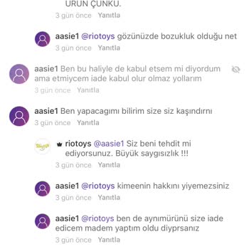 Yanlış Ürün Gönderimi Ve Satıcıdan Olumsuz Davranışlar Yaşadım