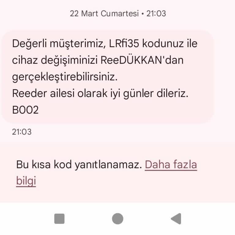 Reeder Cihaz Değişimi Sürekli Gecikiyor, Mağdur Ediliyorum