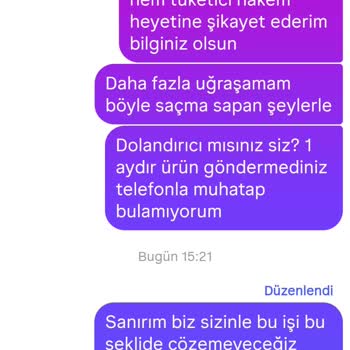 Sipariş Verildi, Ürünler Hala Teslim Edilmedi