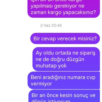 Sipariş Verildi, Ürünler Hala Teslim Edilmedi