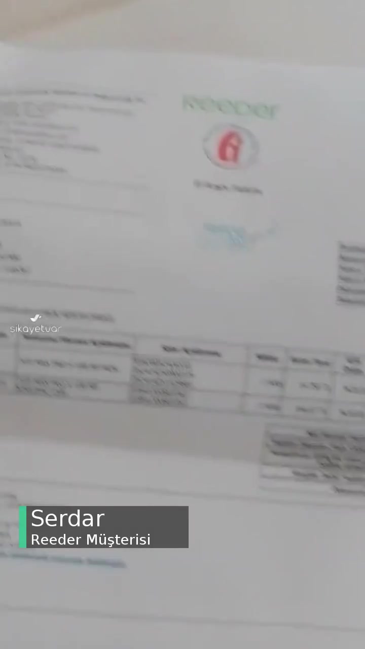 Reeder Şikayetim İçin Arayan Olmadı videonun kapak resmi