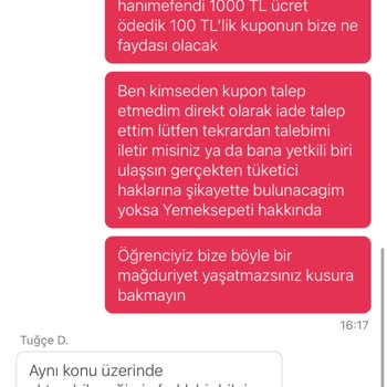 Bayat Ve Sert Sandviçler, Yetersiz İade: Sağlığımızı Riske Atan Kötü Deneyim