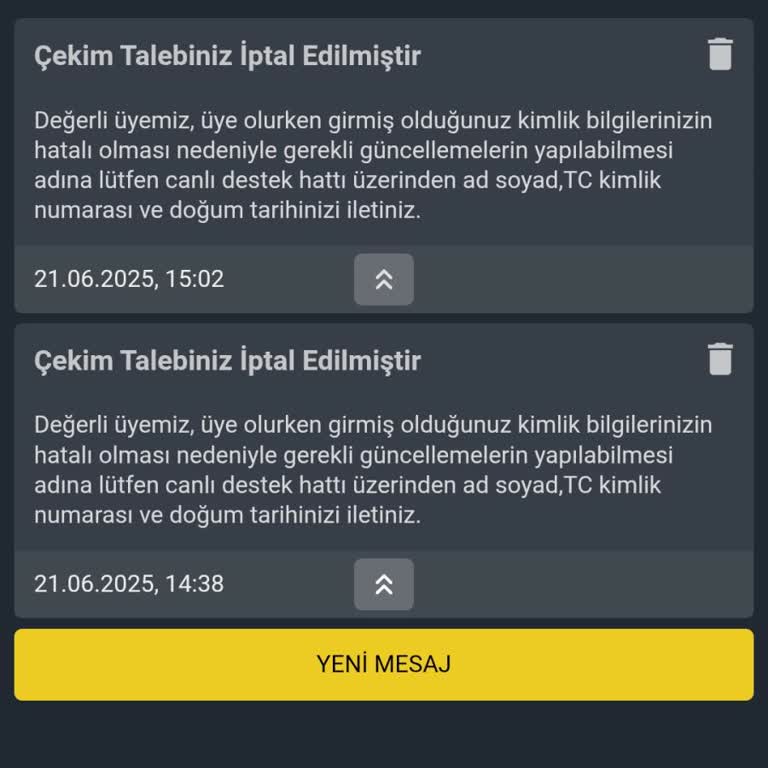 Betcio Doğru Kimlik Bilgilerine Rağmen Para Çekemiyorum, Destek Yetersiz