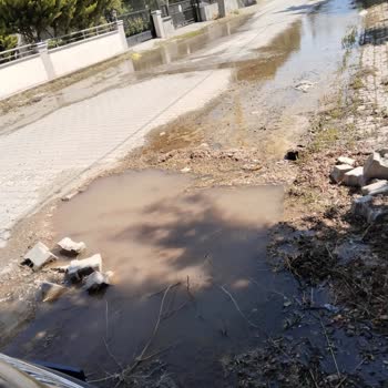 Erdek Ocaklar Su Ana Hattı Patlaması Şikayeti