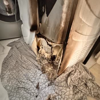 Hoover Çamaşır Makinesi Yangın Çıkardı Servis İlgisiz Kaldı