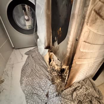 Hoover Çamaşır Makinesi Yangın Çıkardı Servis İlgisiz Kaldı