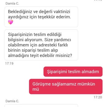 Siparişim Gelmedi, Destek Alamadım Ve Paramı Geri Alamıyorum