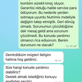 Yerden Isıtmaya Uyumsuz Kombi Değişim Talebim Yanıtsız Kaldı