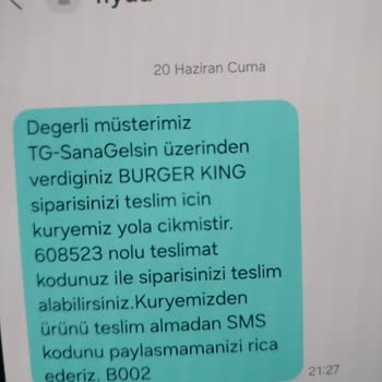 Sipariş Teslim Kodum Olmadan Yanlış Kişiye Teslimat Ve İlgisiz Davranış