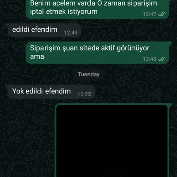Siparişim Gönderilmedi Param İade Edilmedi Mesajlarıma Cevap Verilmiyor