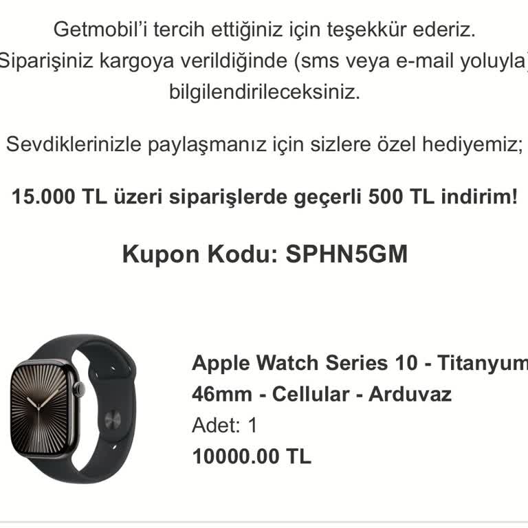 Sipariş Verdiğim Akıllı Saat 3 Haftadır Teslim Edilmedi
