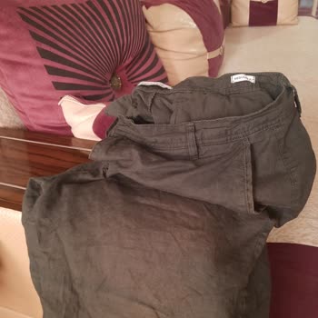 Keten Şort 2. Yıkamada Renk Attı, İade Kabul Edilmiyor