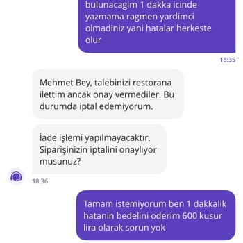 Sipariş İptali Sonrası Ödeme İadesi Yapılmadı, Müşteri Kaybı Yaşandı