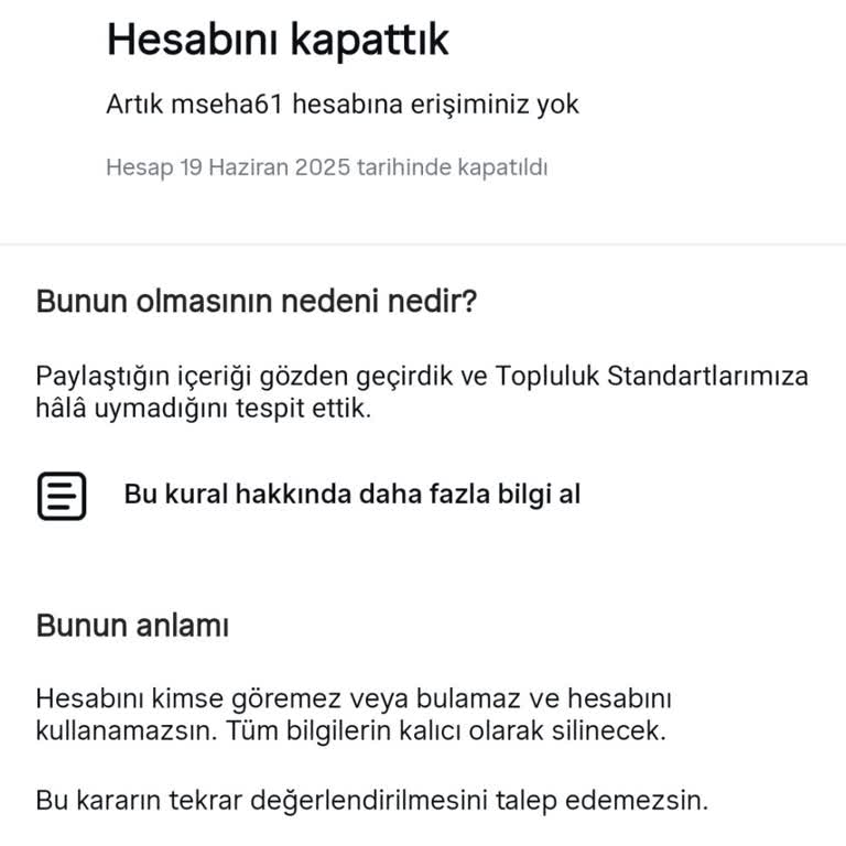 Instagram Hesabım Haksız Yere Kapatıldı, İtirazım Sonuçsuz Kaldı