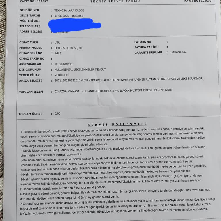 Garantili Ürüne Haksız Para Talebi Ve Uzun Süreli Mağduriyet