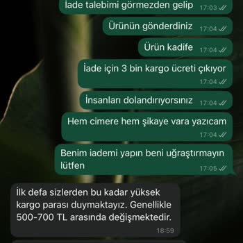 Sipariş Verdiğim Ürünün Farklı Ve Kalitesiz Gelmesi Sonrası Yaşadığım İade Sorunu