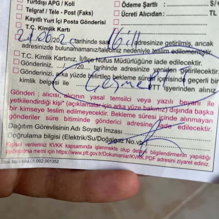 PTT'nin Söz Verdiği Telefon Araması Yapılmadı, Mağdur Oldum