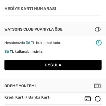 Watsons Hediye Puanım 8 Gündür Hesabıma Yüklenmedi