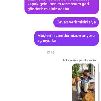 Termosum Kayboldu Müşteri Hizmetleri Sessiz Kaldı