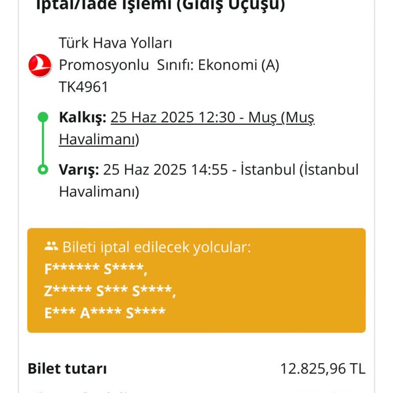 THY Bilet İptalinde Yüksek Kesinti Adaletsizliği