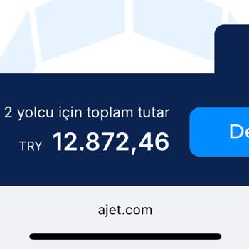 Ajet Ödeme Aşamasında Oturum Sonlandı, Bilet Fiyatı Aniden Yükseldi Mağdur Oldum