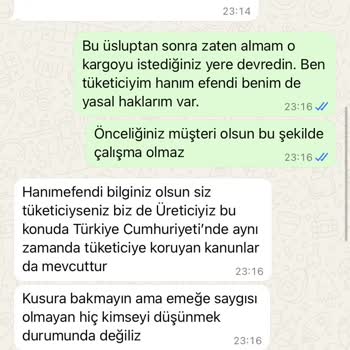 Sipariş İptali Talebime Karşı Olumsuz Ve Rahatsız Edici Yaklaşım
