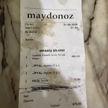 650 TL'ye Hazır Döner Şoku: Beklentinin Çok Altında Hizmet