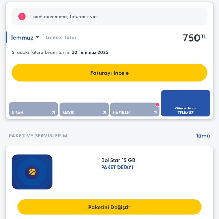 Fatura Tutarındaki Beklenmedik Artış Ve Tahhüt Bitimi Sonrası Yüksek Ücret