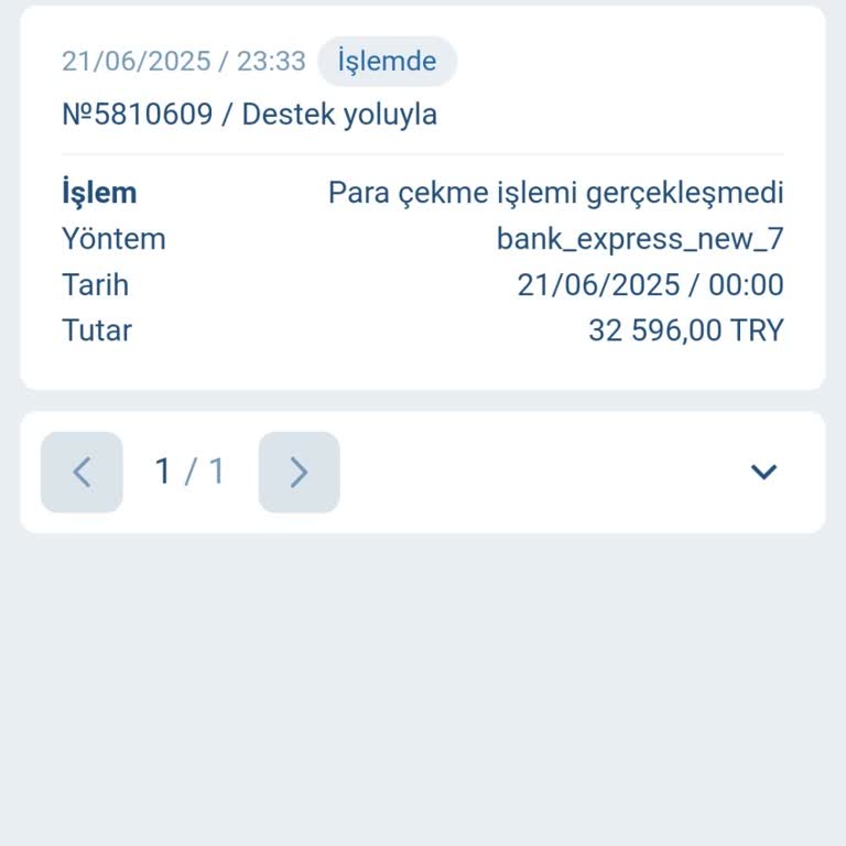1xBet Para Çekme Talebim Uzun Süredir Hesabıma Yatırılmadı