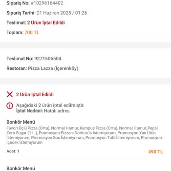 Kurye Hatası Nedeniyle Teslim Edilmeyen Sipariş Ve Para İadesi Sorunu