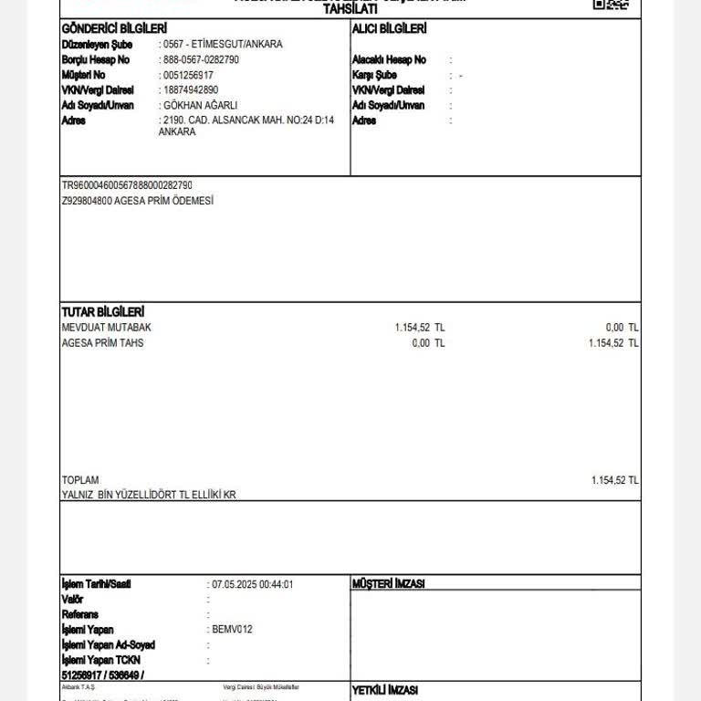 Kredi Kullanımında Haksız Sigorta Ücreti Kesintisi İadesi Talebi