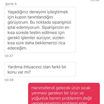 Yemeksepeti'nde Geciken Sipariş Ve Yetersiz Müşteri Desteği