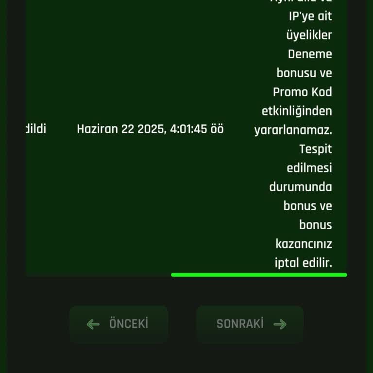 Deneme Bonusu Sonrası Çekim Talebim Sebepsizce İptal Edildi