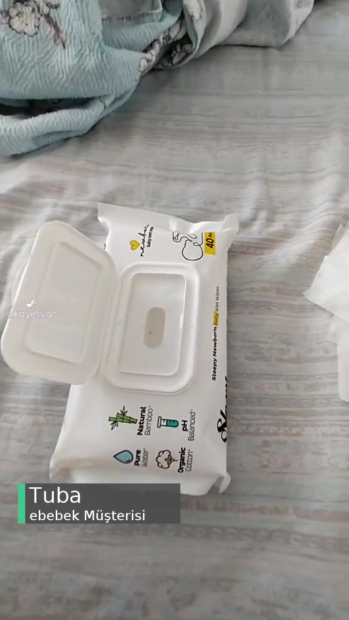 Ebebek'ten Alınan Sleepy Yeni Doğan Islak Mendilde Küf videonun kapak resmi